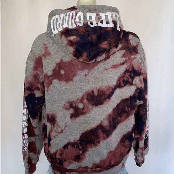 *CUSTOM LIFEGUARD REVERSE DYED HOODIE - Picture 4 of 5